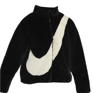 Nike Womens Oversized Swoosh Logo Jacket